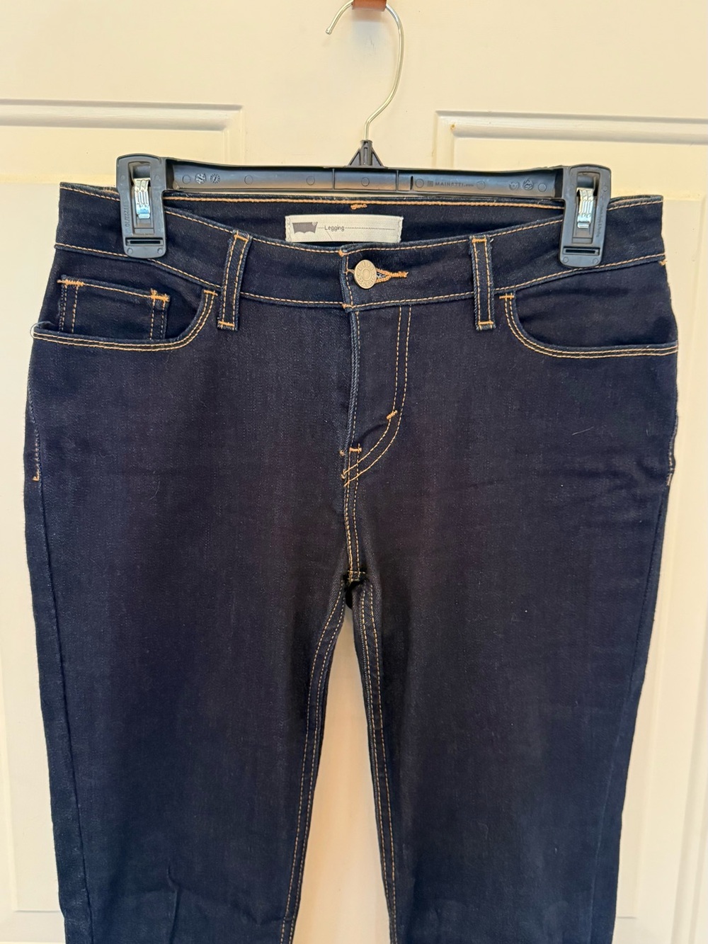 Levi's Dark Indigo Skinny Jeans/Jeggings with Contrast Stitching